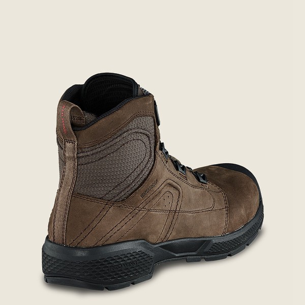 Red Wing Safety Bot Erkek - Exos Lite - 6-Inch Waterproof Toe - Koyu Kahverengi - 74NQIKGEW